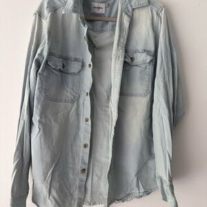 Goodfellow & Co. Light Blue Casual Button Down Shirt